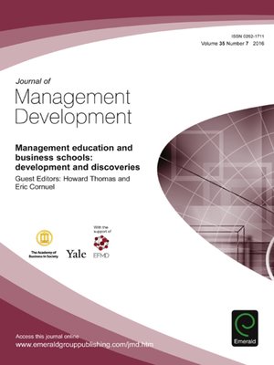 cover image of Journal of Management Development, Volume 35, Number 7